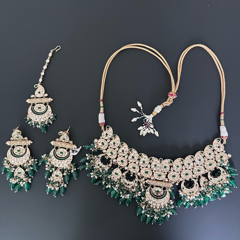 Gold Plated Indian Bridal Jewelry Set